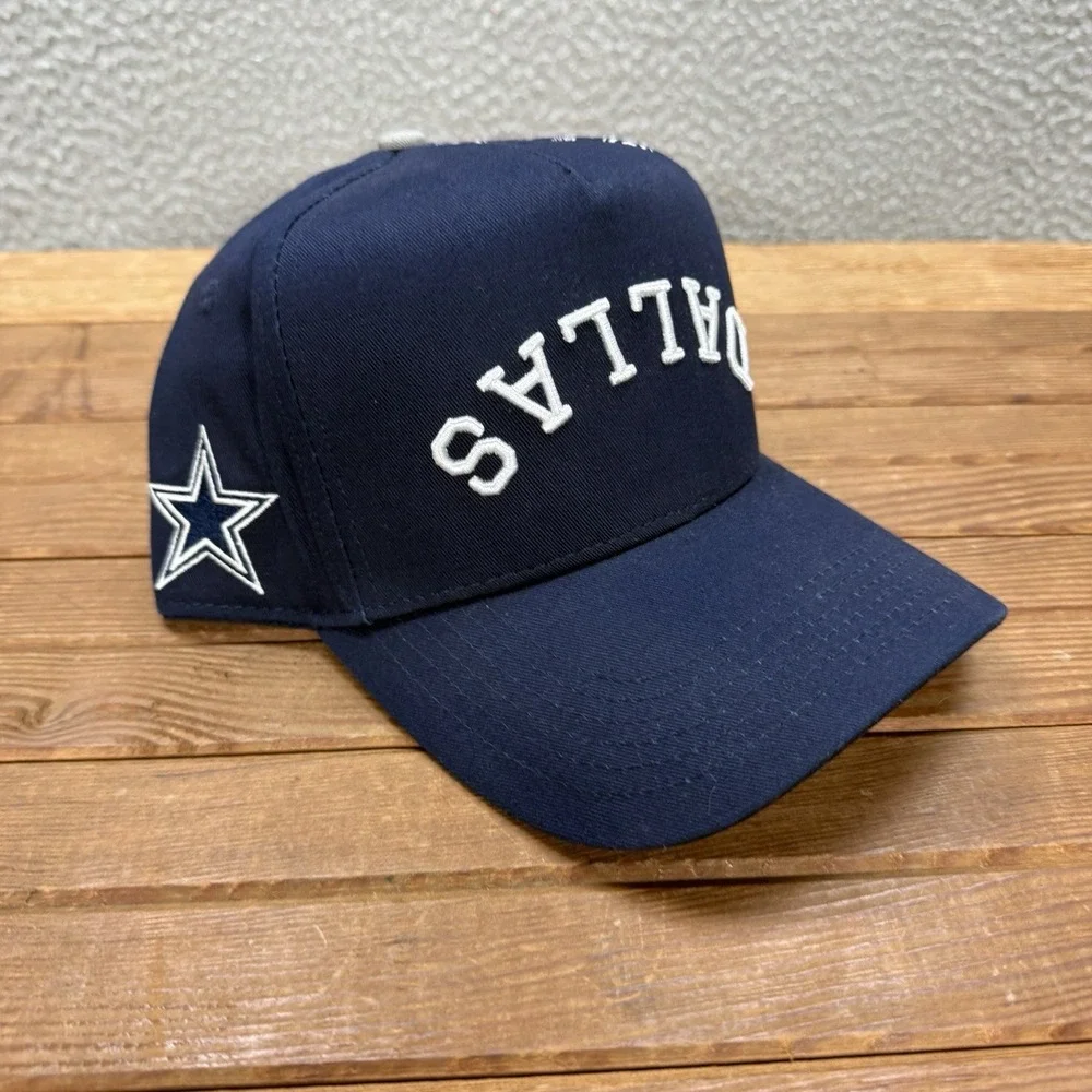 Dallas Cowboys Hat Adult Blue White Strap Back Cap Embroidered NFL Football NEW